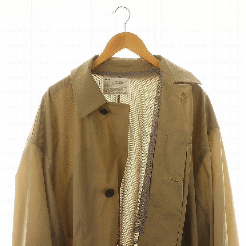 カラー kolor 24SS クリスピーナイロンCOAT コート アウター ステン
