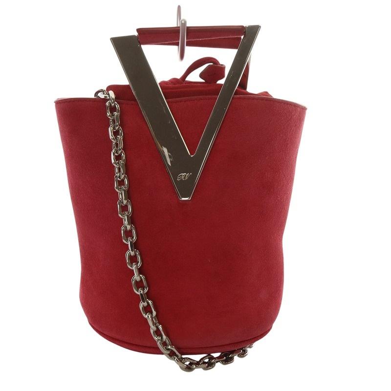 ロジェヴィヴィエ ROGER VIVIER RV MINI BAG スエード チェーン 