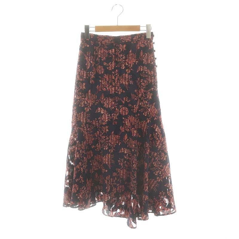 Mystrada 大花プリントスカート Mystrada（マイストラーダ）の「サマーフラワースカート