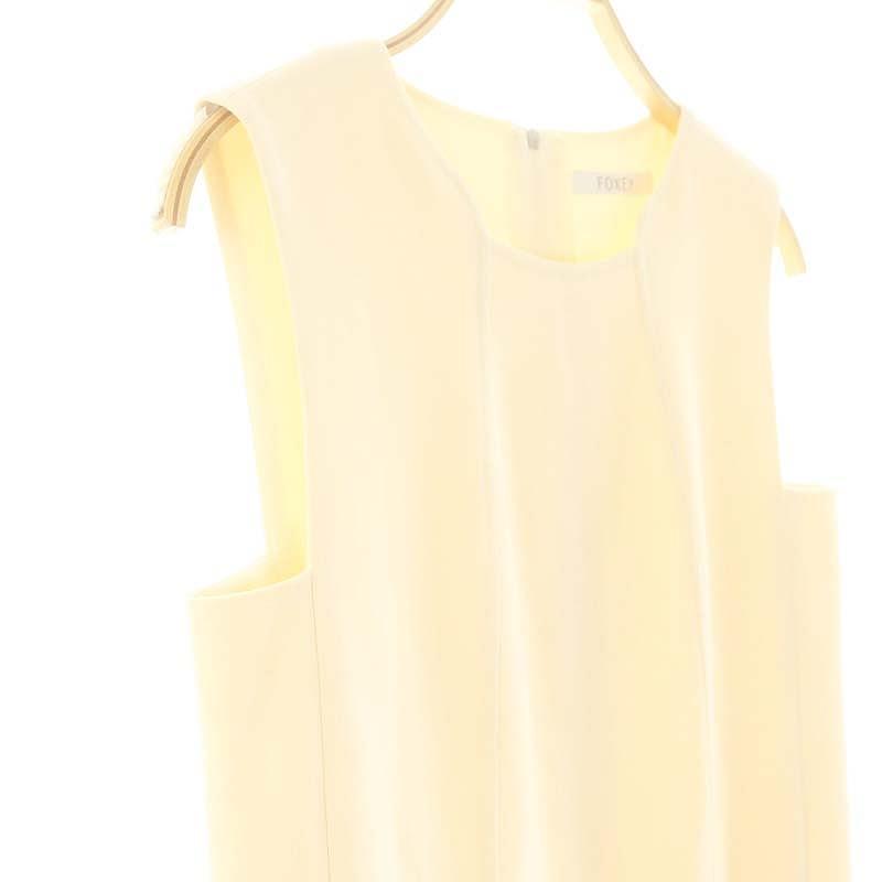 FOXEY（フォクシー） ワンピース ノースリーブ 38 アイボリー 37794