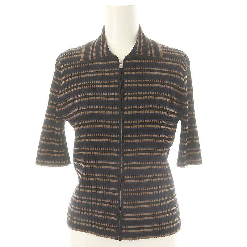 theory セオリー LUSTRATE CROP ZIPUP CARDI STRIPE DT SKIRT