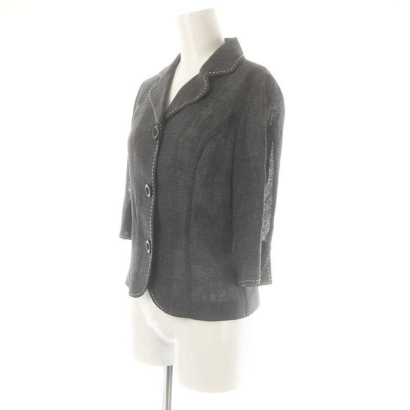M's GRACY セットアップスーツニットジップアップ38