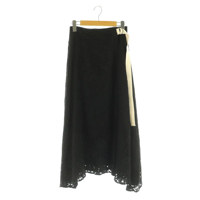 アウターサンセット OUTERSUNSET ロングスカート レース フレア ラップ  