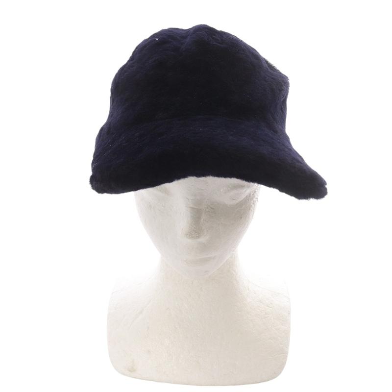 カールドノヒュー KARL DONOGHUE ムートンキャップ 帽子 紺 ネイビー