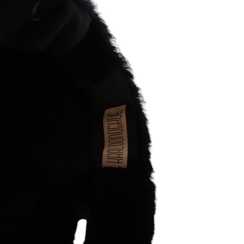 カールドノヒュー KARL DONOGHUE ムートンキャップ 帽子 紺 ネイビー