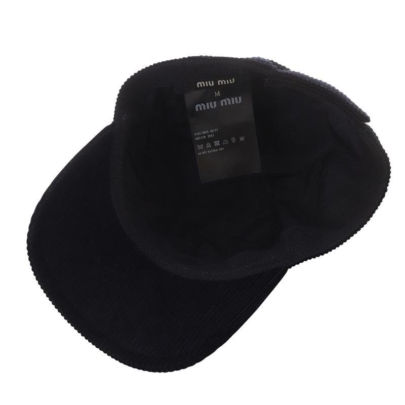 miu ミュウミュウ miumiu ロゴデザイン コーデュロイ ベース