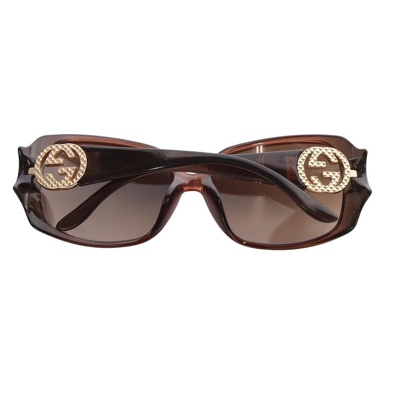 GUCCI（グッチ） サングラス ロゴ グラデーション 59□16 130 茶色 