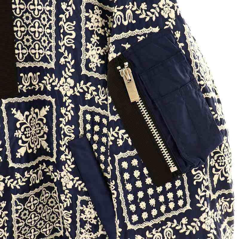 sacai 刺繍レースブルゾン　ジャンパー　ジャケット　サカイ sacai 刺繍レースブルゾンジャンパージャケットサカイ
