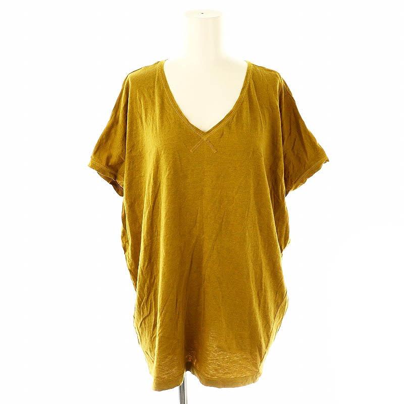 【新品：定価1.3万】パドカレpas de calais★ガーゼ調 重ね着ノースリーブカットソー大きいサイズLL ベージュ系 ＊b8770 pas de calais - 【新品：定価1.3万】パドカレpas de calais☆ガーゼ調