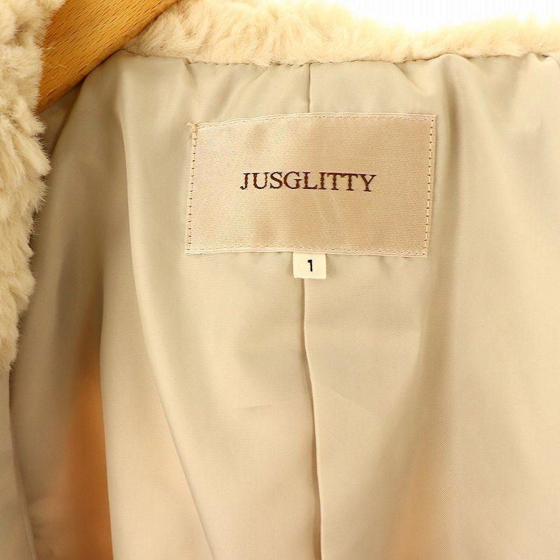 JUSGLITTY 【Arpege story限定】フェイクファーショートコート 【公式
