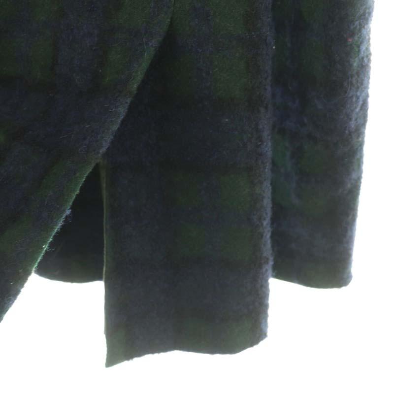 【中古】ゴールデングース GOLDEN  チェック柄3Bテーラードジャケット シングル XXS 紺 緑 /HK ■OS メンズ ゴールデングース GOLDEN GOOSE チェック柄3Bテーラードジャケット