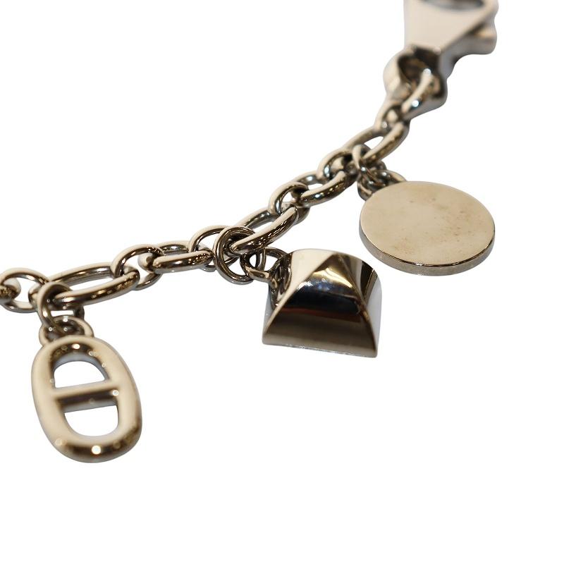 極美品☆HERMES エルメス ロゴデザイン レザー クロシェット チャーム