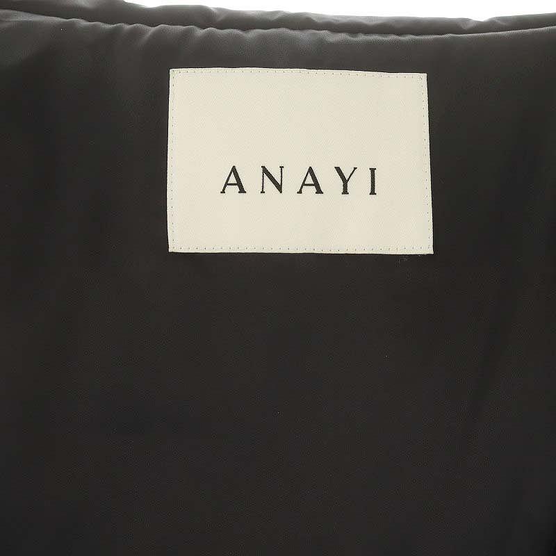 アナイ ANAYI 23AW ソロサテンペプラムダウンコート ダウン