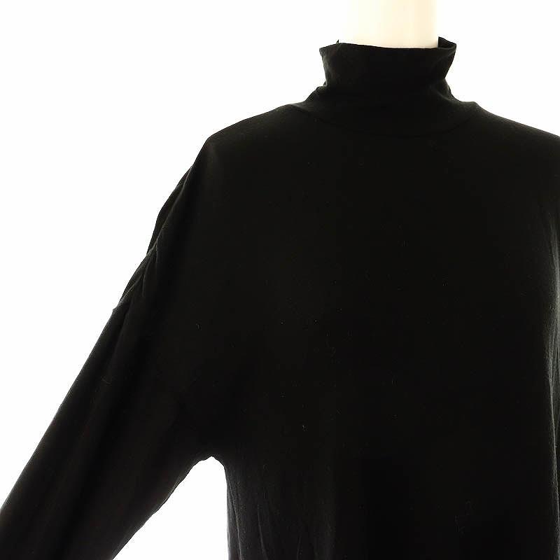 新品タグ付ADORE ウール オーバーサイズカットソー　ブラック　シャツブラウス 新品タグ付ADORE ウール オーバーサイズカットソーブラック