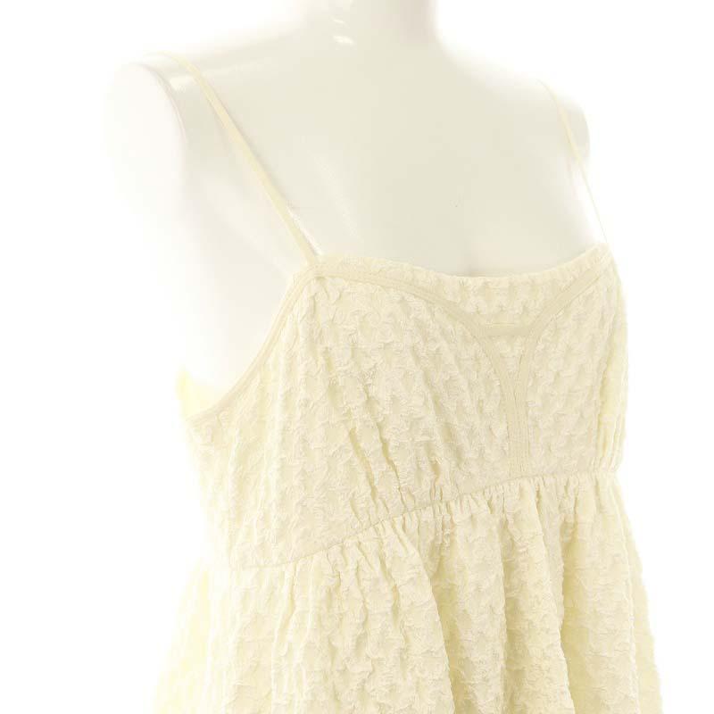 ココディール ジャカードキャミワンピース オフホワイト サイズ1 ココディール COCO DEAL ジャカードキャミワンピース - メルカリ