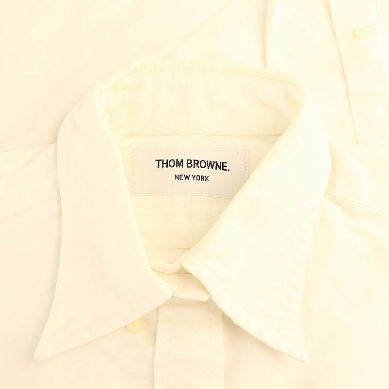 トムブラウン THOM BROWNE ボタンダウンロングスリーブシャツ 前開き 0