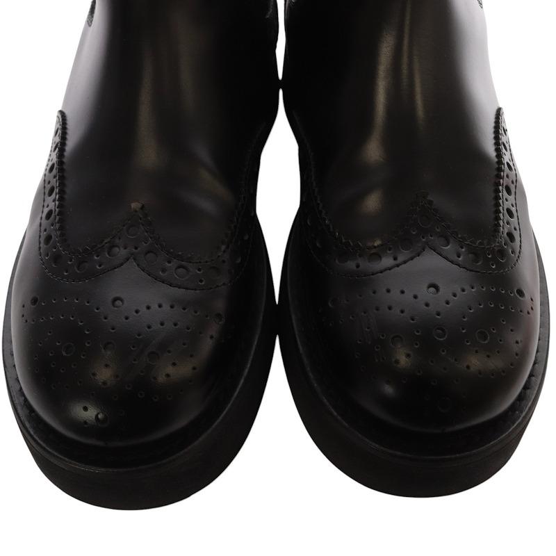 miu miu（ミュウミュウ） ブラッシュドカーフ ブーティー ショート