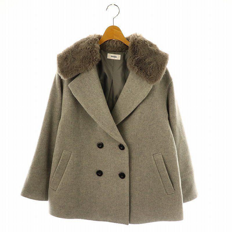 SNIDEL（スナイデル） SNIDEL 24AW ファーカラーミドルコート 