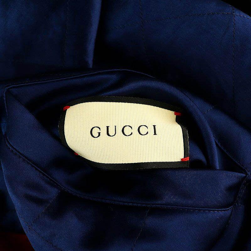 GUCCI（グッチ） リバーシブル サテン ボンバージャケット ブルゾン 50