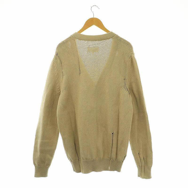 Maison Margiela マルジェラ カーディガン ベージュ ダメージ