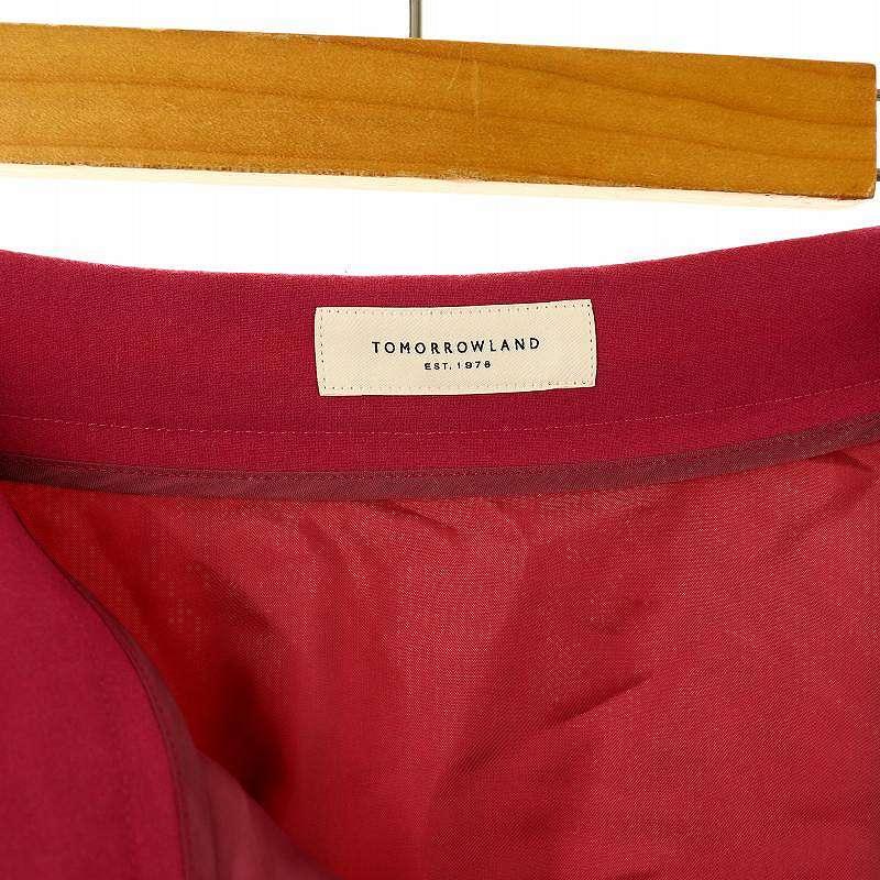 トゥモローランド TOMORROWLAND ウールフラノ サーキュラースカート