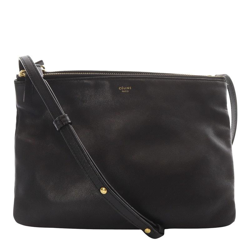 CELINE セリーヌ フィービー期 トリオ レザークロスボディ ショルダー 