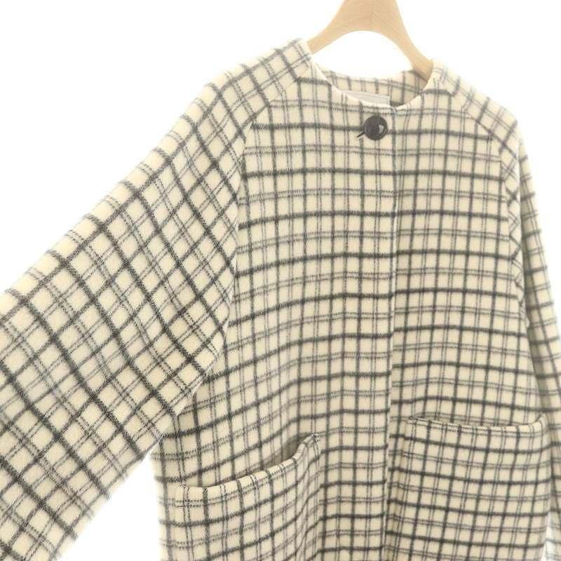 スローブイエナ ダブルクロスシャルムダブルボタンノーカラーショート