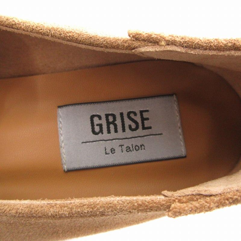 ルタロン Le Talon GRISE レザービットバブーシュ ローファー