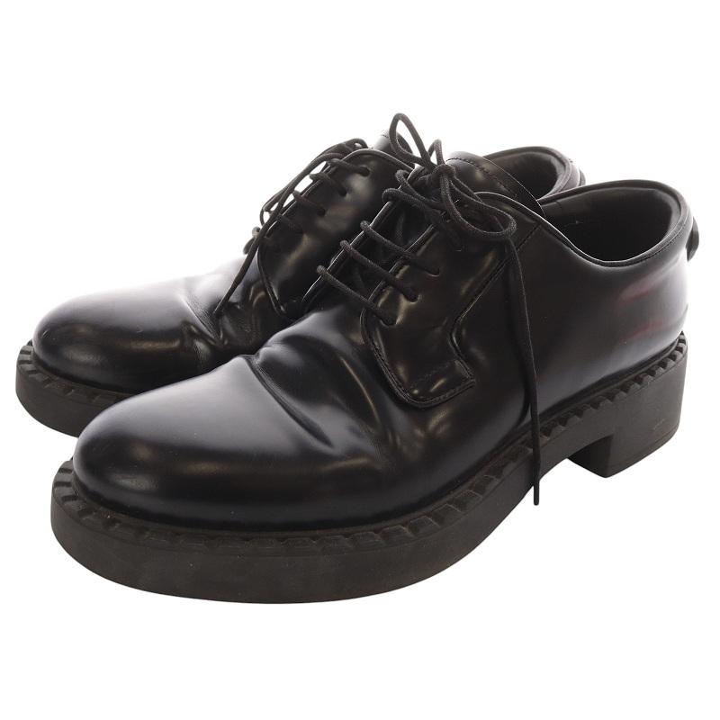PRADA（プラダ） バックラバープレートシューズ レースアップシューズ 