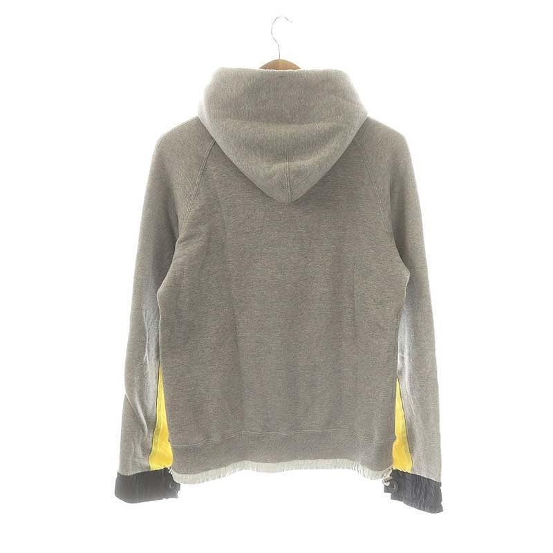サカイ sacai 切替プルオーバーパーカー スウェット カットソー サカイ sacai 切替プルオーバーパーカー スウェット カットソー