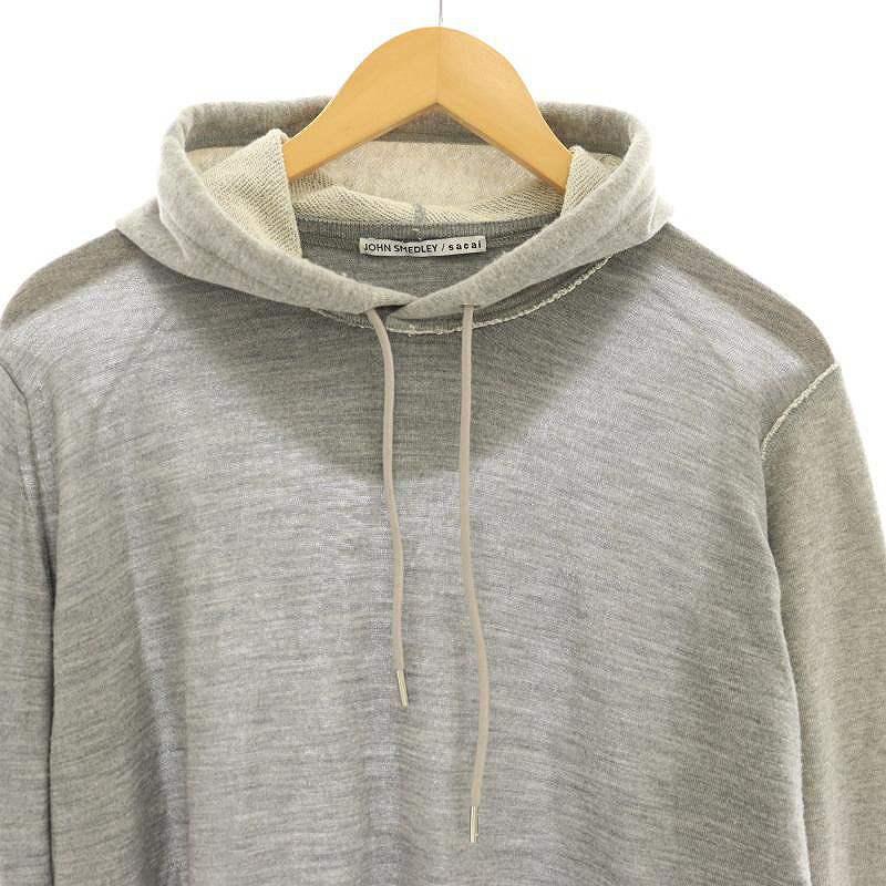 sacai × JOHN SMEDLEY / I/パーカー/3/ウール/NVY/19-02139m// サカイ sacai ×ジョン スメドレー JOHN SMEDLEY 19-02139 ニット