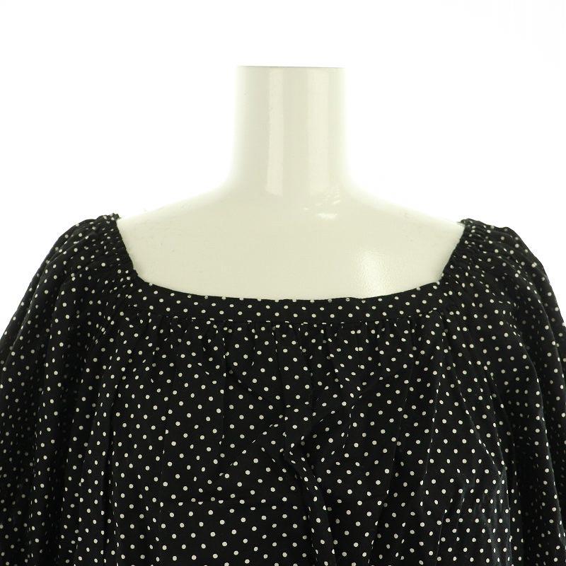 マイストラーダ Mystrada ドット柄 七分袖 ブラウス プルオーバー  