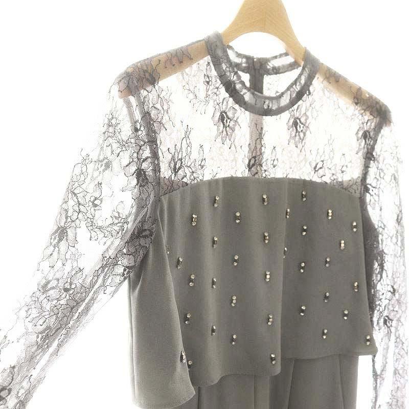 ダイアグラム グレースコンチネンタル 刺繍ワイドサロペット