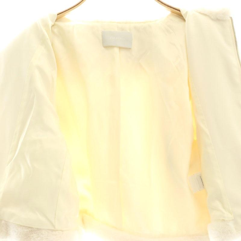 セルフォード CELFORD 24AW ファーショートジャケット ジップアップ 36