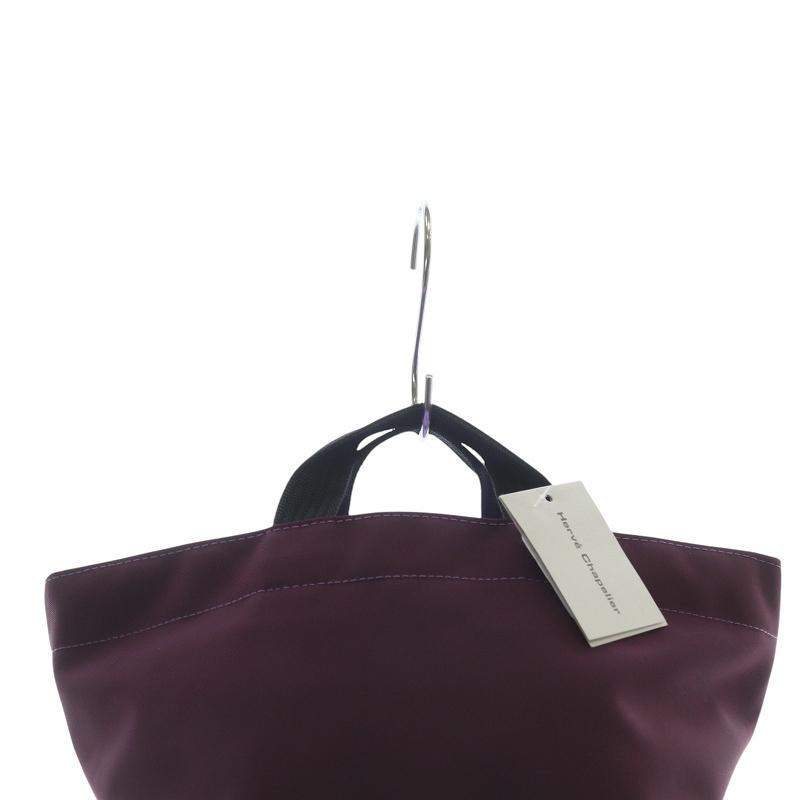未使用品 エルベシャプリエ Herve Chapelier ナイロン舟型トートS  