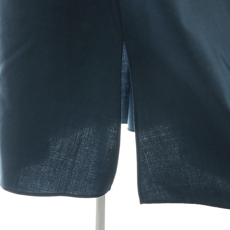 23区 オンワード樫山 24AW TWマットクロス シャツワンピース ロング 36  