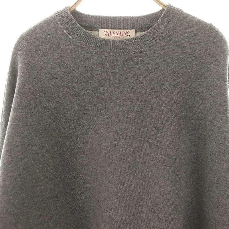 ヴァレンティノ ニット セーター 長袖 XS グレー 3B3KC47Y83B ヴァレンティノ ヴァレンチノ VALENTINO Gray sweater with crystals