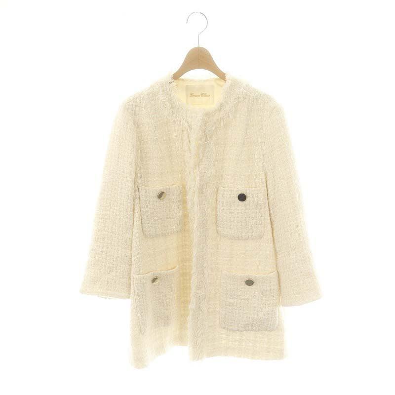 GRACE CLASS ノーカラーツイードコート 36 GRACE CLASS ノーカラーツイードコート 36 Grace Class】グレース