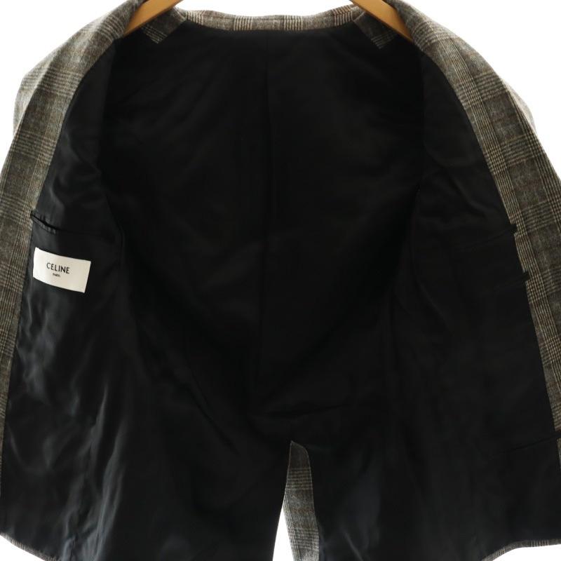 CELINE（セリーヌ） チェック柄2Bテーラードジャケット アウター 総