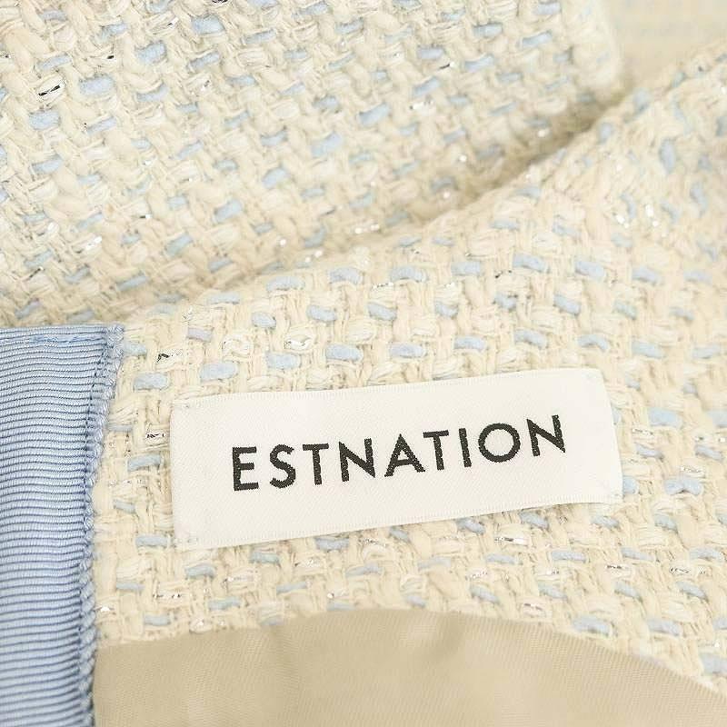 エストネーション ESTNATION 25SS ミックスツイードワンピース 36