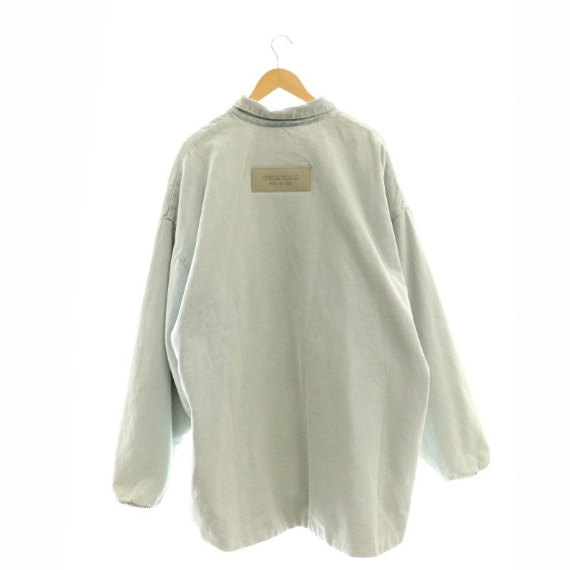【中古】フィアオブゴッド エッセンシャルズ デニムコート 中綿デニムコート XL ライトブルー 202sp244590F フィアオブゴッド Fear of God エッセンシャルズ ESSENTIALS デニム