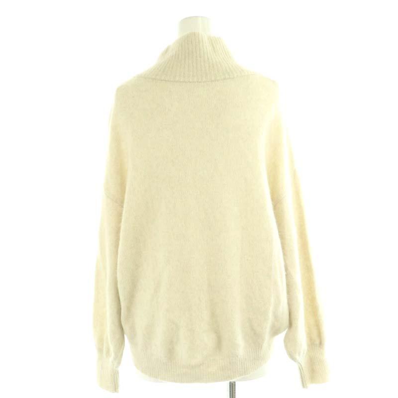 ノーブル NOBLE フォックスMIXオフタートル ニット セーター 長袖 生成