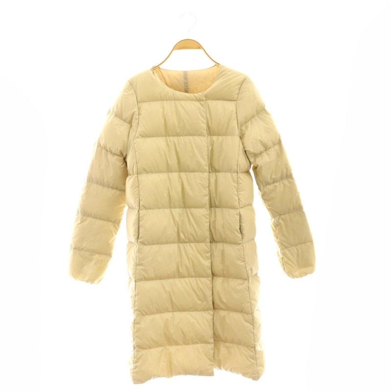 Pyrenex - ピレネックス SHIPS別注 コクーンロングダウン コート ノーカラー ベージュ ピレネックス Pyrenex SHIPS別注 コクーンロングダウン コート