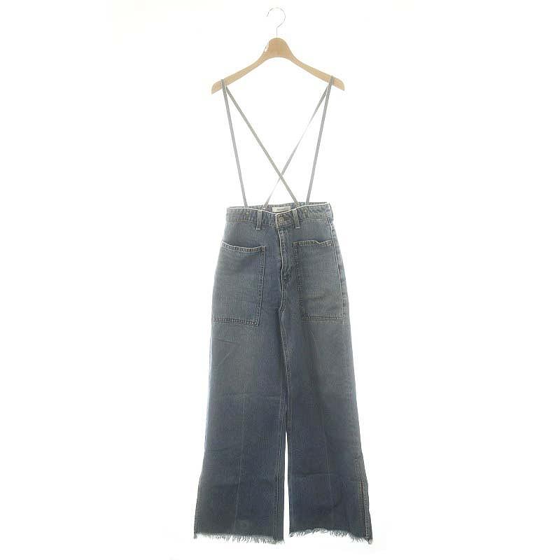STRAP WIDE DENIM moussy ストラップ ワイド デニム MOUSSY（マウジー） MOUSSY STRAP WIDE DENIM ストラップワイドデニム
