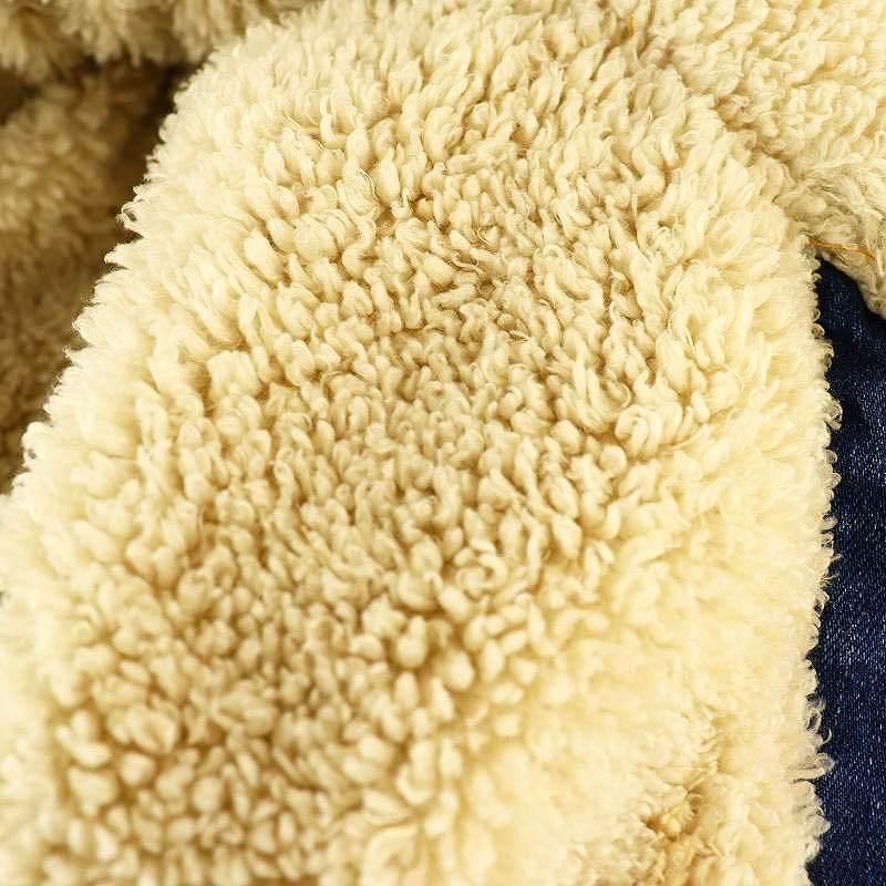 マインデニム MINEDENIM デニム ボア ロングコート ステンカラー 2