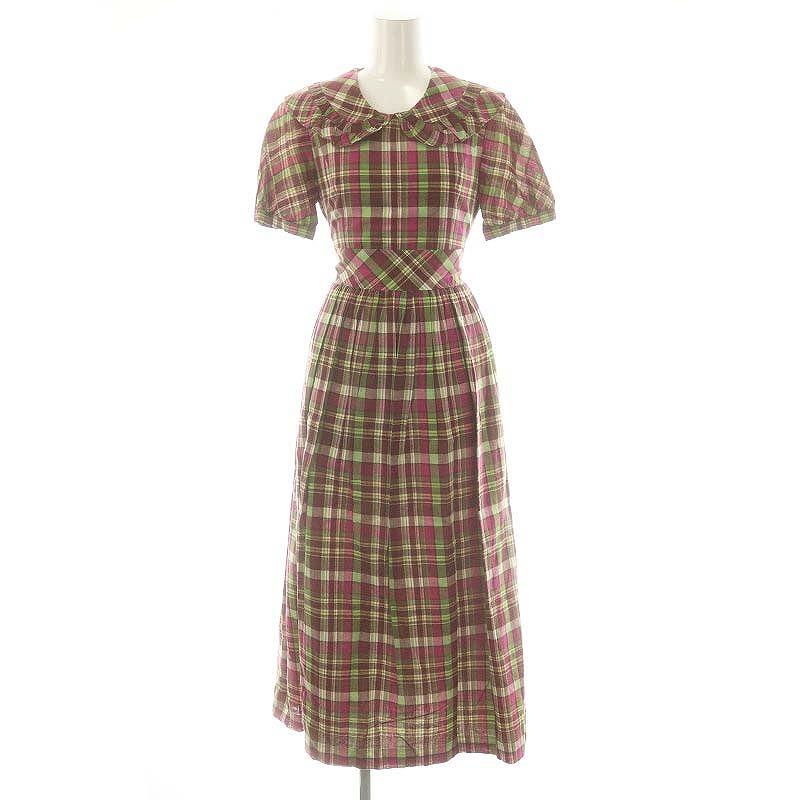 ジェーンマープル Jane Marple チェック柄 ビックカラー ジェーンマープル Jane Marple チェック柄 ビックカラー