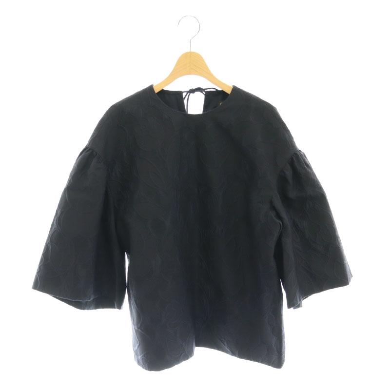 DRAWER ドゥロワー ジャガードブラウス