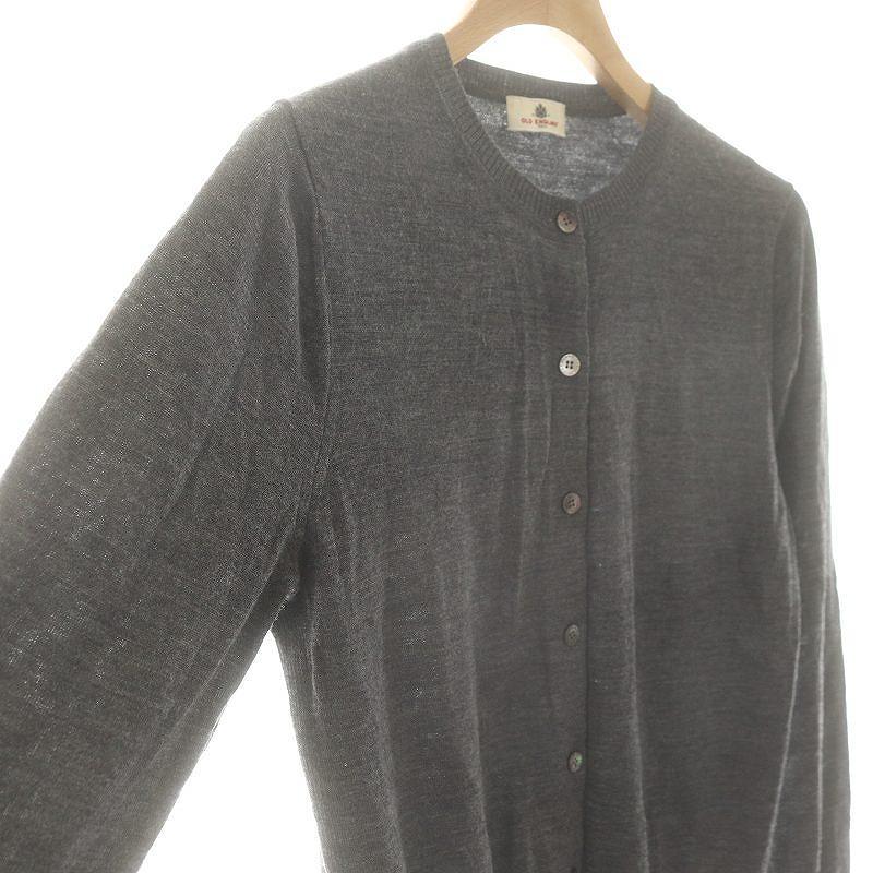 タグ付OLD ENGLAND グレー ニットカーディガン 36号 タグ付OLD