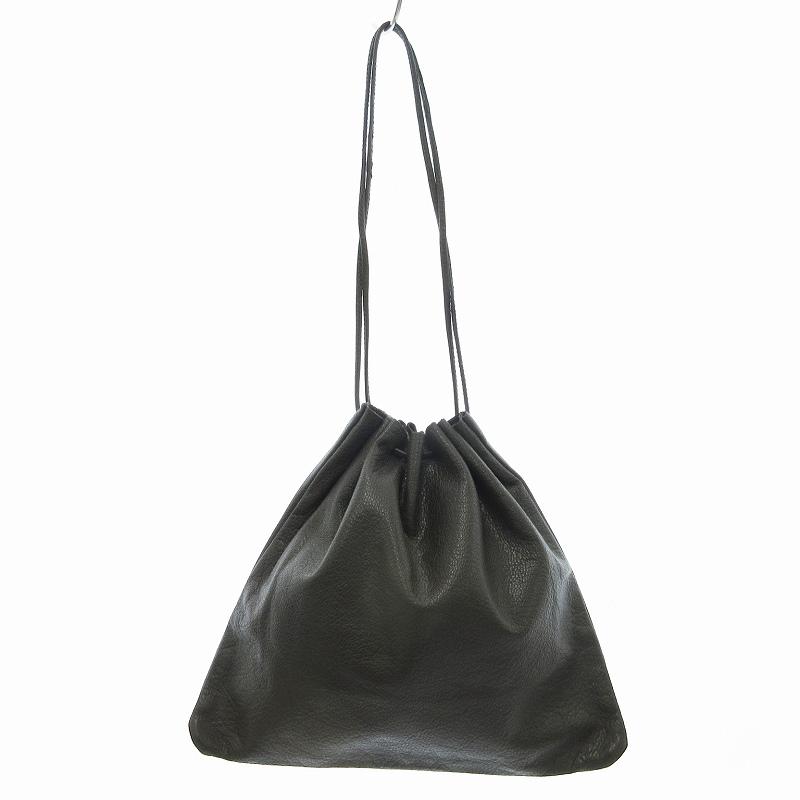 JilSander】 ジルサンダー ロゴ エナメル 巾着 クラッチバッグ