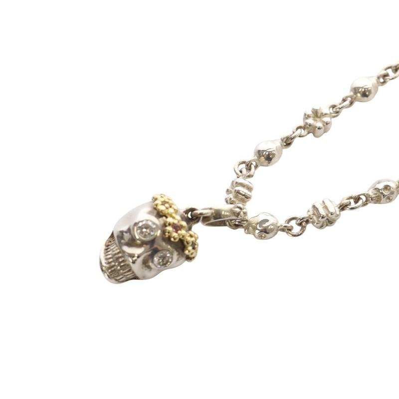 ローリーロドキン Loree Rodkin ネックレス ペンダント スカルトップ  